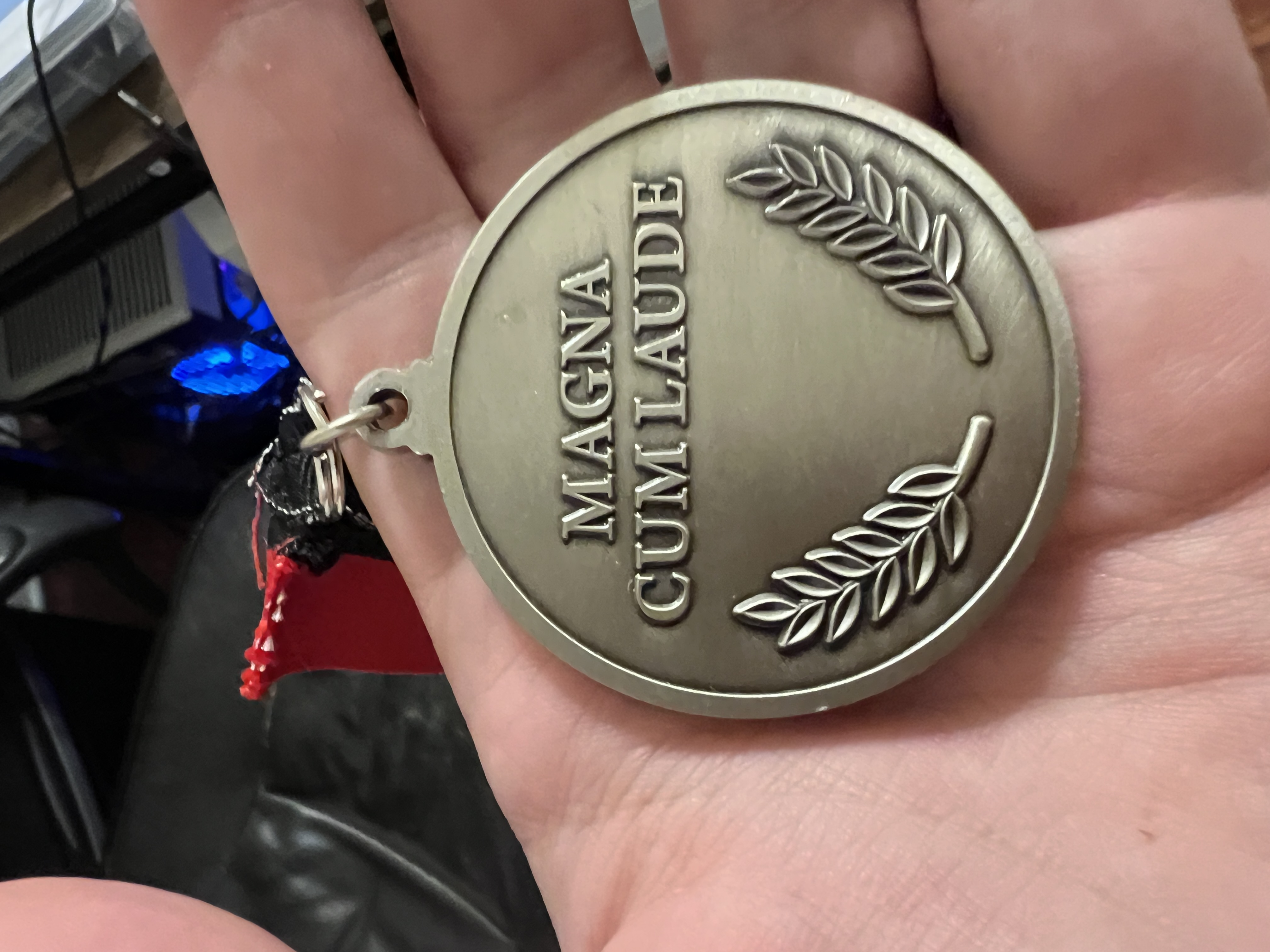 Earned Magna Cum Laude.