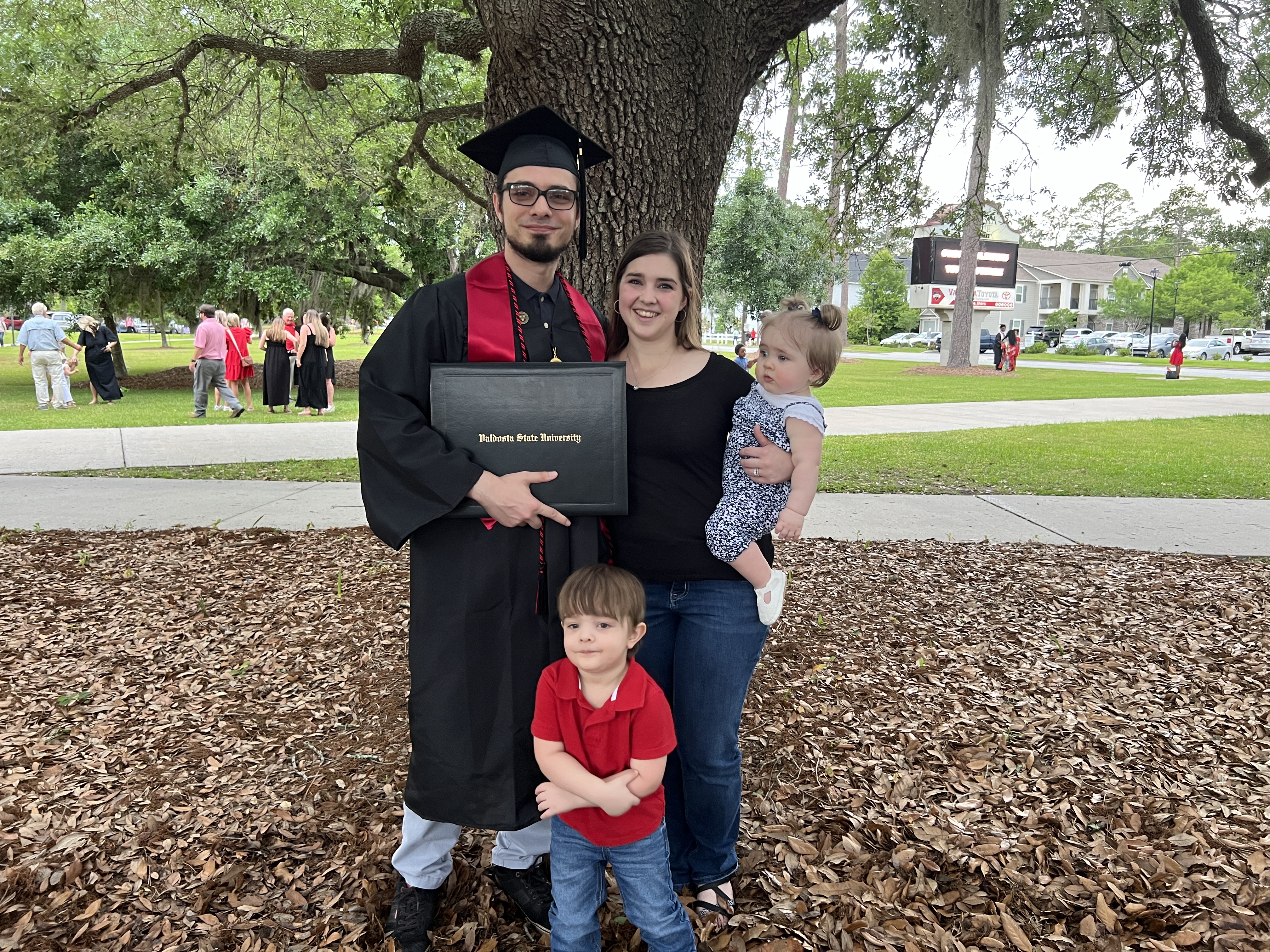 Family photo after Valdosta State University graduation.