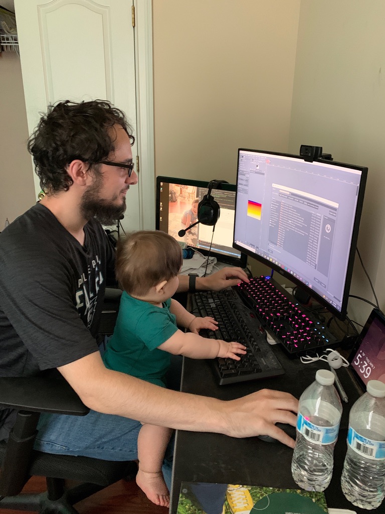 Working with my son!